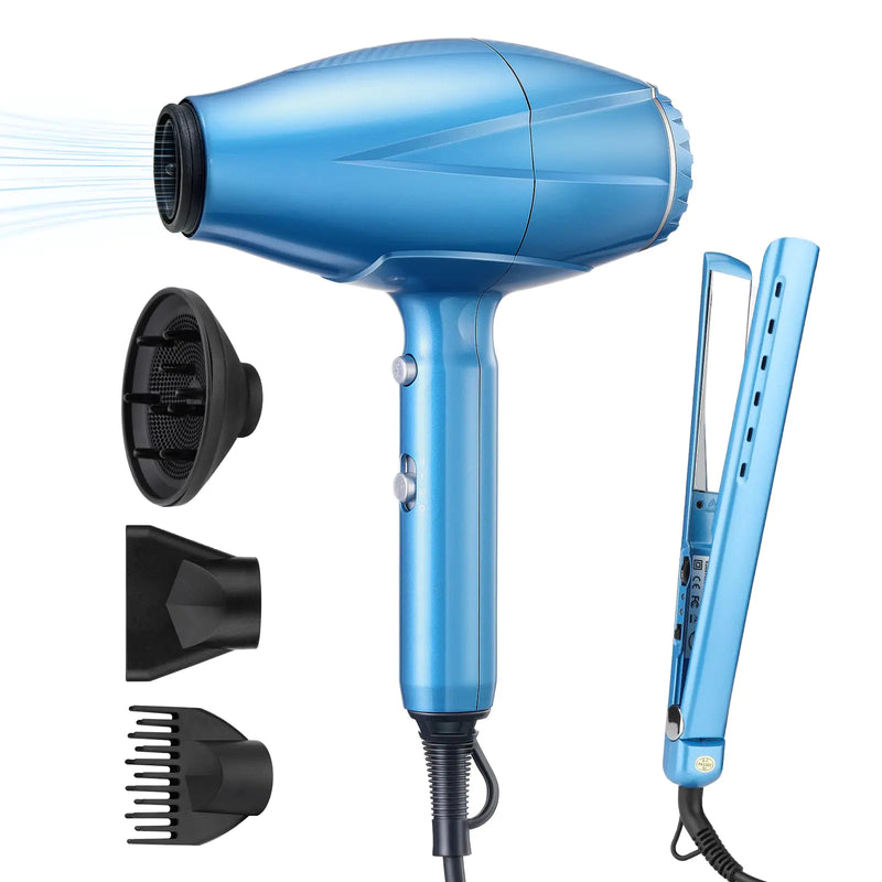 Professional Hair Dryer Diffuser with Hair Straightener and Curler